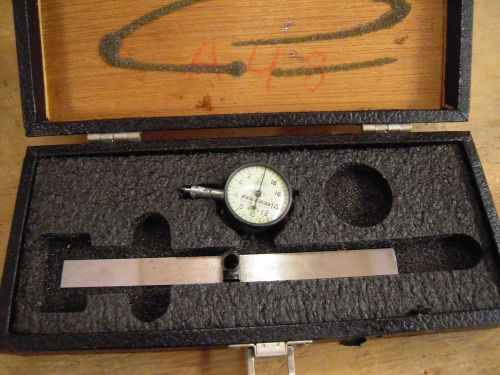 Federal Miracle Movement .0005&#034; Full Jewel Dial Indicator w/ Starrett .015 Stand