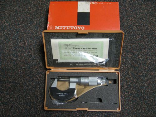 Mitutoyo 106-101, 0 – 25mm Non-Rotating Spindle Outside Micrometer