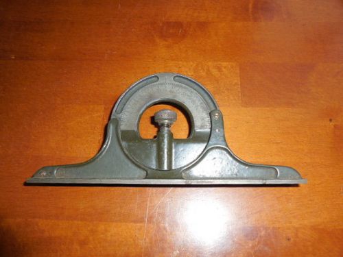 Vintage machinist tool - bubble level protractor 7&#034; for sale