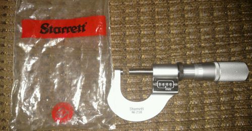 Starrett NO.216 Metric MIcrometer With Display 0mm - 25mm