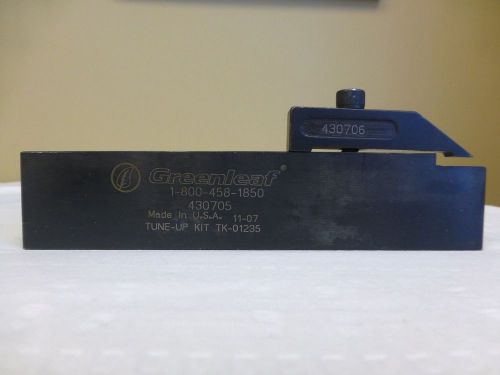 Greenleaf carbide insert tool holder, 430705, deep d.o.c., g/p toolholder used for sale