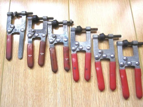 VINTAGE LOT OF 6 H CLAMPS