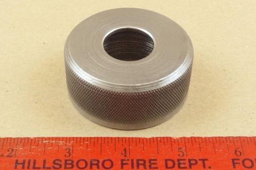 VERY NICE KNURLED COLLET LATHE HEADSTOCK SPINDLE THREAD PROTECTOR 1 1/2&#034; x 8 TPI