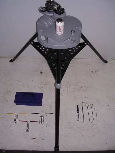New hydraulic cylinder rod seal installation tool kit tri-stand w/vise pick set for sale