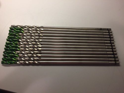 Precision high speed twist drills lot of 13 for sale