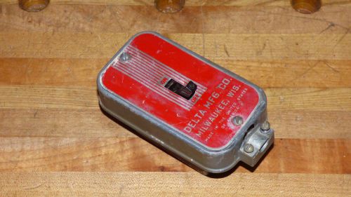 Vintage Delta Shaper / Unisaw Switch.
