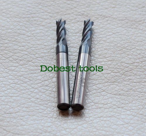 2pcs four flute coating metal cutting tool bits 6/6mm