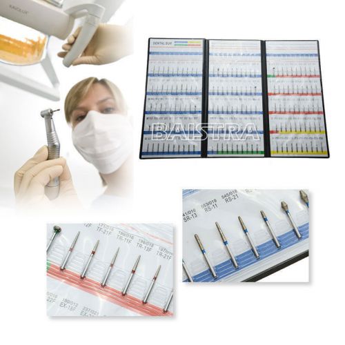 150 Models 1 kit Dental handpiece diamond bur book demonstation