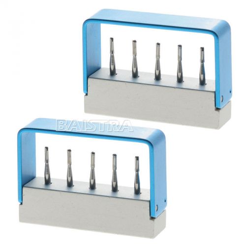 2 X High speed Tungsten Steel SBT Dental Crown Cutting drills/burs FG-1958 NEW