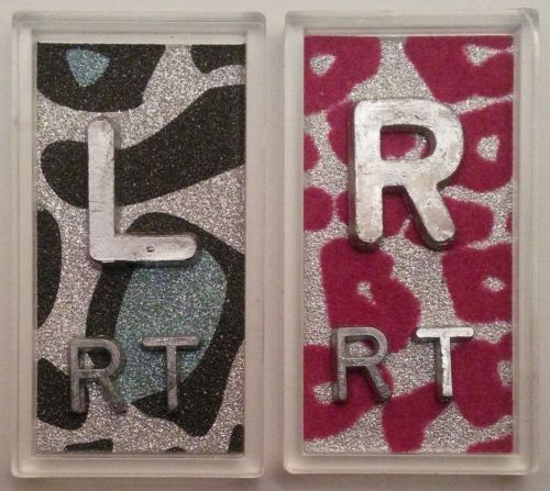 XRAY MARKERS ANIMAL PRINT (R &amp; L WITH INITIALS OR NUMBERS)