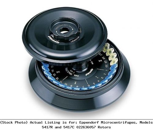Eppendorf microcentrifuges, models 5417r and 5417c 022636057 rotors centrifuge for sale