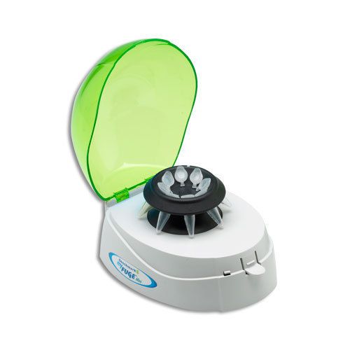 Benchmark scientific c1008-g-e myfuge mini centrifuge w/ green lid, 230v for sale