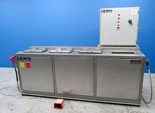 Lewis ultrasonic cleaner stage cleaning system wrd series wwrd-1609sp for sale