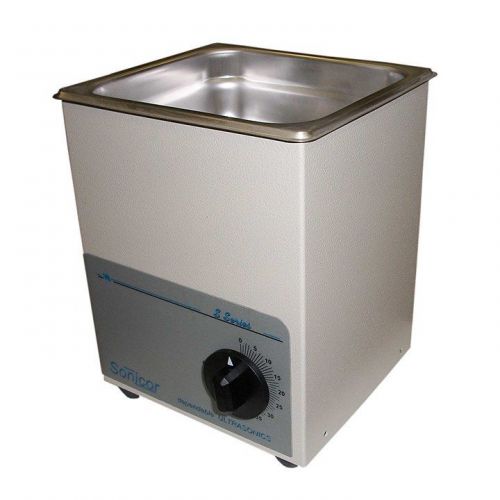 New! sonicor stainless steel tabletop ultrasonic cleaner, 0.5 gal capacity s-50t for sale