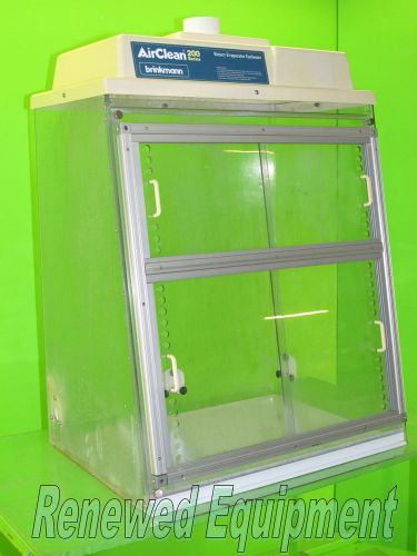 Brinkmann airclean 200 series ac23238 rotary evaporator enclosure with duct #1 for sale