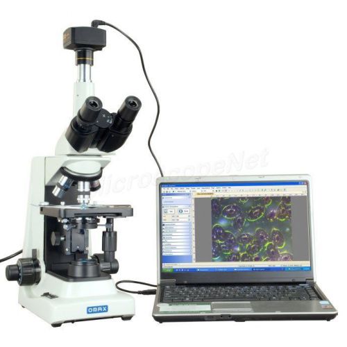 Darkfield trinocular compound microscope 40x-2000x+high resolution 14mp camera for sale