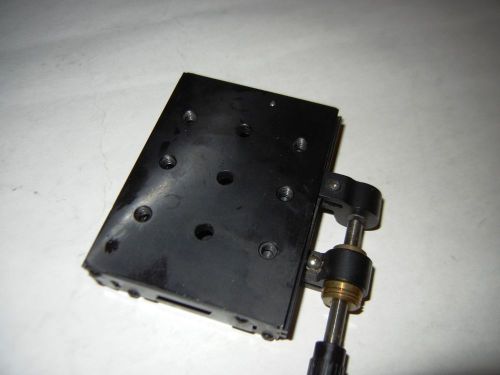 Newport 430  Linear Stage 4&#034; X 3&#034; With Newport Fine Pitch Actuator, 1.25&#034; Travel