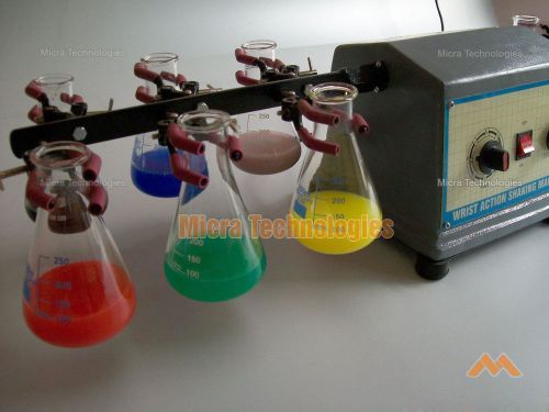 Wrist action shaker - brand micratech - 12 flasks clamp free model mitec-881-12d for sale