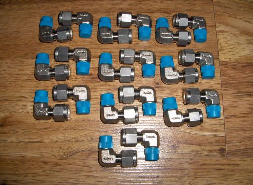(20) new swagelok stainless steel male elbow tube fittings ss-400-2-2 for sale