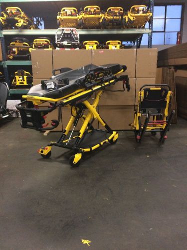 08 stryker power pro xt bariatric ambulance stretcher cot 6 hrs w/6252 trk chair for sale