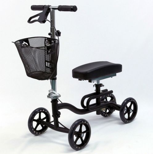 Knee walker &amp; exerciser scooter karman lt wt  2-in-1  crutch kw-100 black new for sale