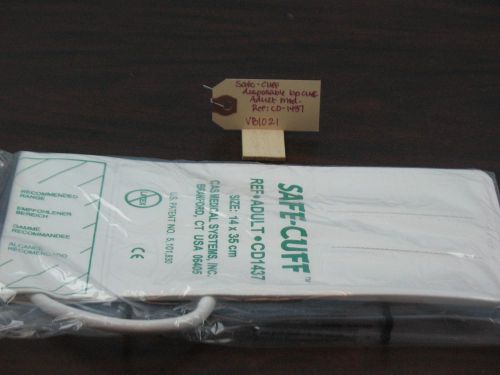 Safe-cuff disposable bp cuff single tube adult med ref: cd-1437 for sale