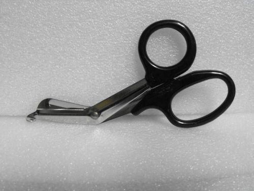 Trauma Shears / Universal Bandage Scissors, Black Plastic Handles, heavy duty