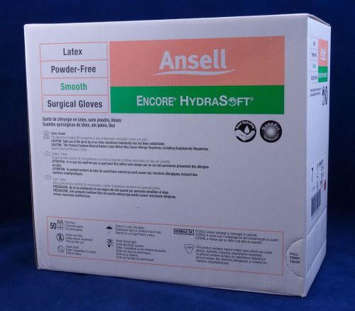 Ansell encore hydrasoft powder free surgical gloves size 6 - 50 pack - 2018660 for sale