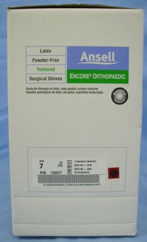 1 box 50pr/pk  ansell encore orthopaedic latex surgical gloves #5788003 for sale