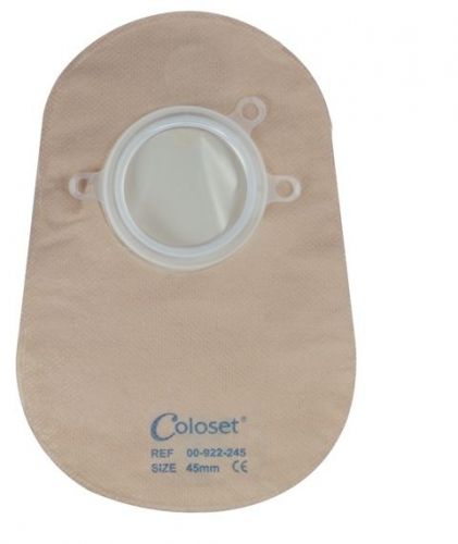 Medline Coloset C2 (two-piece) CMFT Back Closed Clear Filter Pouches  (45 mm) -