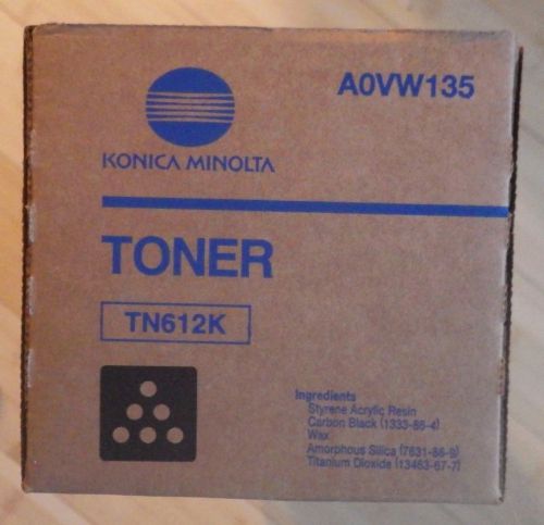 KONICA MINOLTA TONER - BLACK  TN612K  - AOVW135 - NEW!