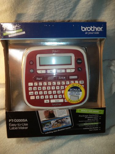 Brother p-touch pt-d200sa electronic label maker for home or office + bonus tape for sale