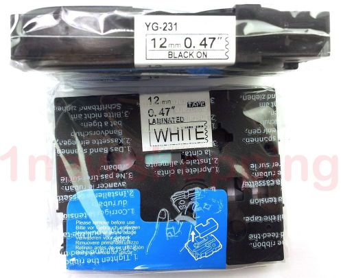 10PK Black on White Label Tape Compatible for Brother TZ Tze 231 TZe-231 P-Touch