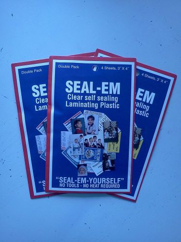 SEAL-EM Clear self sealing laminating plastic
