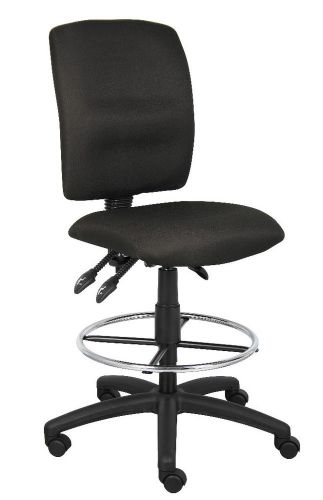 BLACK DRAFTING STOOL CHAIR WITH MULTI-FUNCTION TILTING B1635