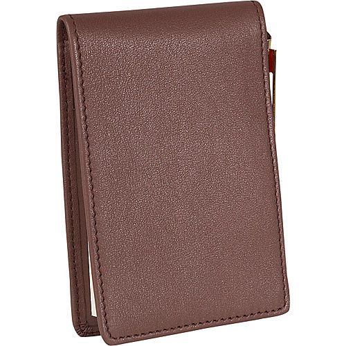 Royce Leather Deluxe Flip Style Note Jotter - Coco