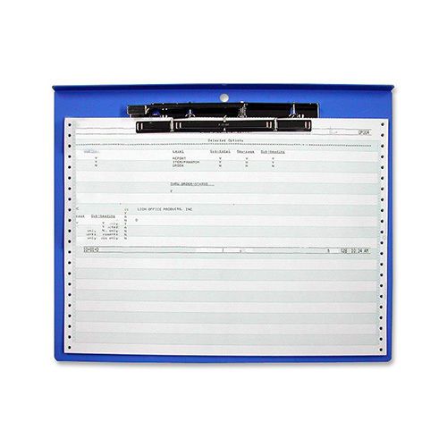 Lion computer printout clipboard, silver clip, 15-3/4&#034; x 12-3/4&#034; , blue for sale