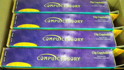 ( 12 ) COMPUCESSORY 22100 CLIP PAPER DOCUMENT COPYHOLDER SWING ARM PUTTY