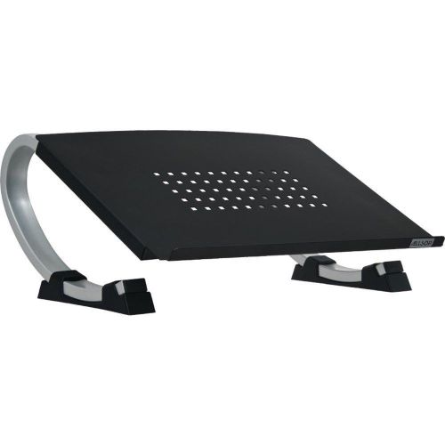 Notebook &amp; Monitor Stand Adjustable Curve Ergonomic Design Metal Desk Office New