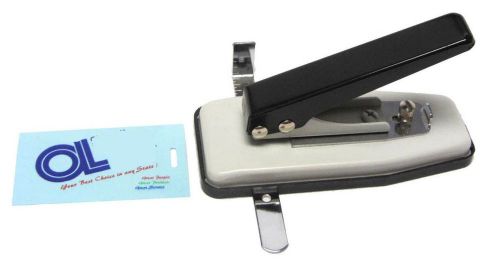 Akiles CSP-G ID Card Badge Slotted Hole Punch with Side AND Depth Guides Deskto