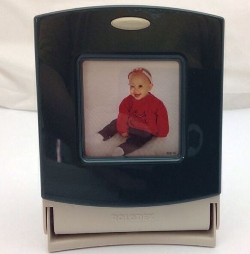 Rolodex Home Photo Frame Card File 2 1/4&#034; x 4&#034; Hunter Green Picture Business