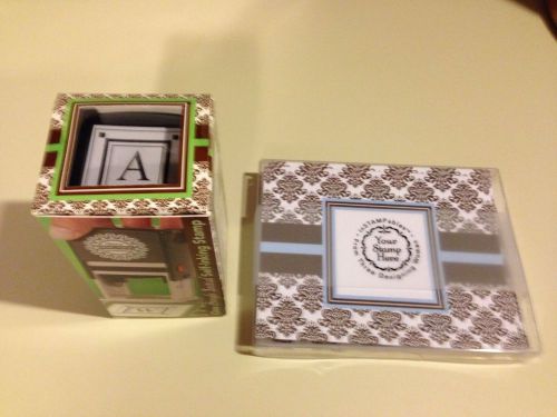 Self-Inking &#034;A&#034; Stamp and Stationery by Three Designing Women