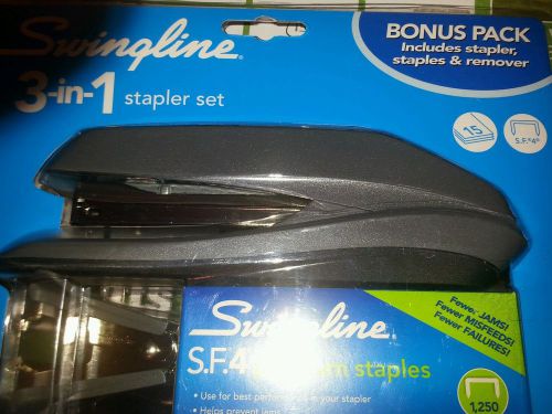 New stapler set home office swingline 3 in 1 remover and 1250 staples
