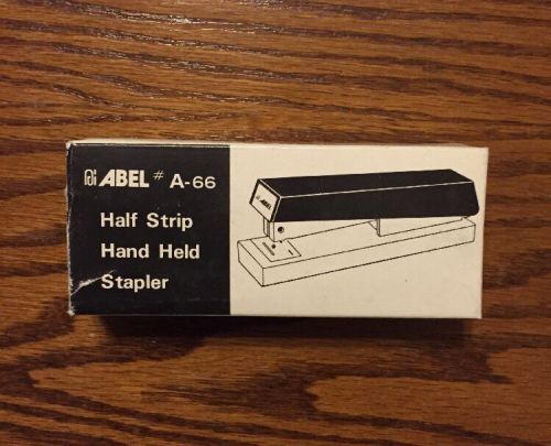 Vintage Abel A-66 Half Strip Hand Held Stapler NIB