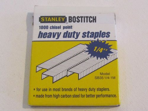 Stanley-bostitch Heavy-duty Staple - Chisel Point - 1000/box (SB351/4-1M)