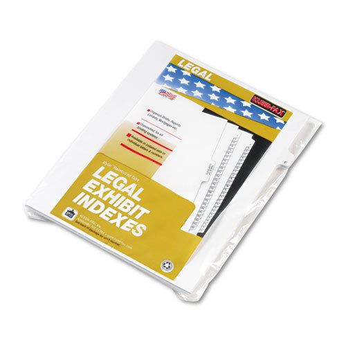 80000 Series Legal Exhibit Index Dividers, Side Tab, &#034;F&#034;, White, 25/Pack