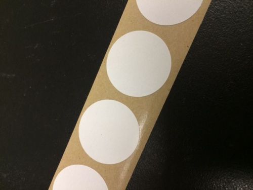 500 7/8 inch white round seals wafer tab circles stickers shipping labels new for sale