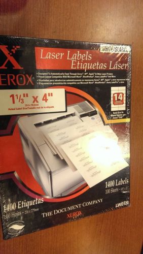 Xerox labels 1-1/3&#034; x 4&#034; (1400 labels-100 sheets)