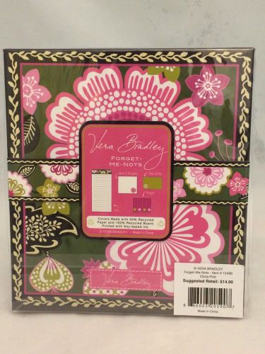 NEW Vera Bradley forget me nots sticky notes in Olivia Pink
