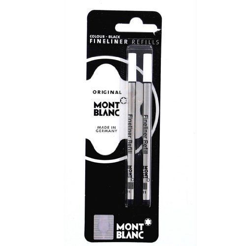 Mont Blanc Fineliner / Felt Tip Black Refill - Set of 2 Brand New!